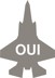 Bild von OUI à F-35 Lightning II Jet Collante